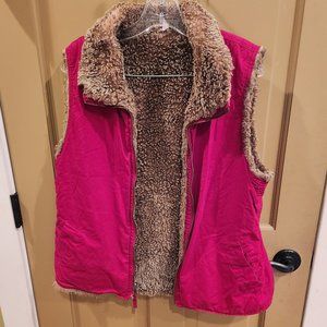 Vintage Gap Faux Fur Lined Vest